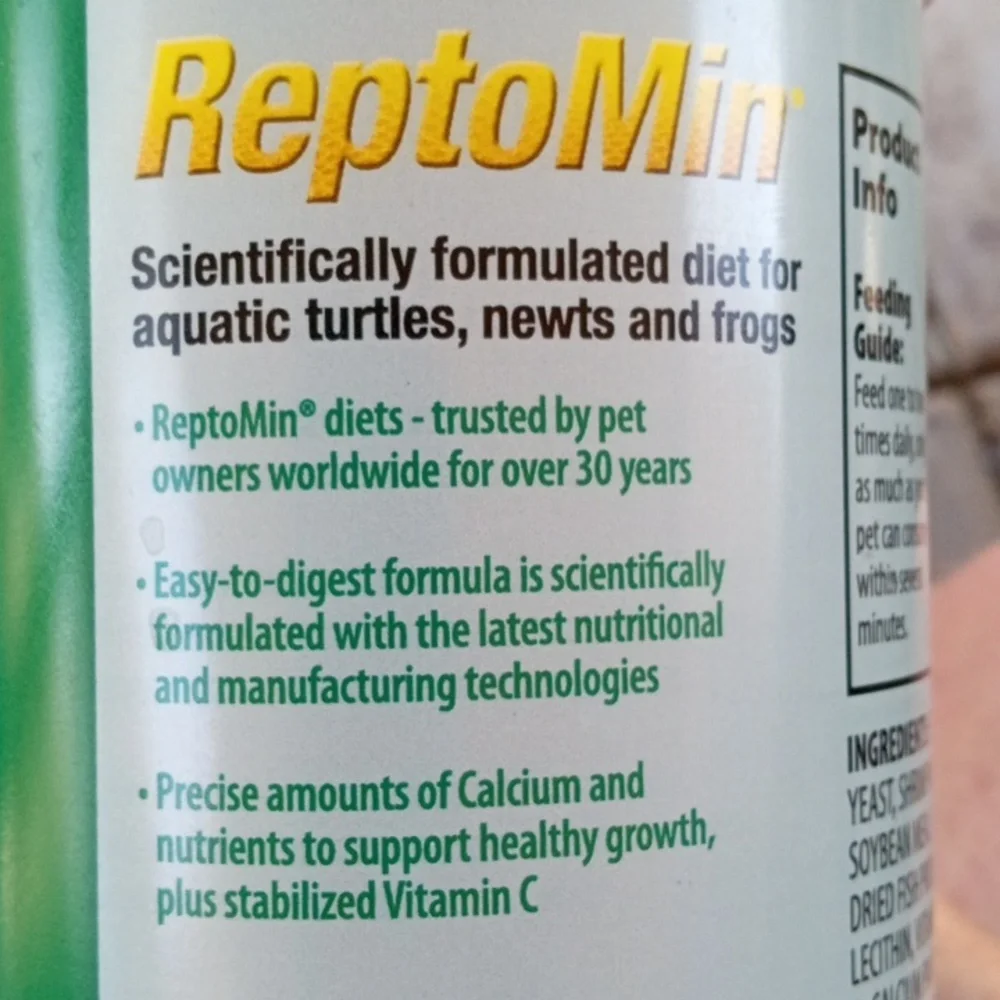 New! TETRAFAUNA ReptoMin Floating Food Sticks 4 Turtles. 1 - 10.59oz, 2 - 4.41oz